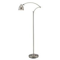 Adesso Graham 1 Light Floor Lamp in Satin Steel 5086-22 photo thumbnail