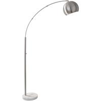 Adesso 5170-22 Astoria 78 inch 100.00 watt Brushed Steel and White Marble Arc Lamp Portable Light  photo thumbnail