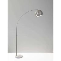 Adesso 5170-22 Astoria 78 inch 100.00 watt Brushed Steel and White Marble Arc Lamp Portable Light  alternative photo thumbnail