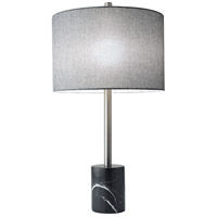 Adesso 5280-01 Blythe 28 inch 100.00 watt Brushed Steel Table Lamp Portable Light photo thumbnail
