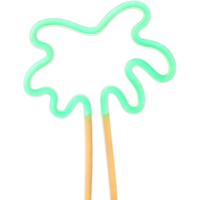 Adesso AF44233 Palm Tree 12 inch Green/Yellow LED Neon Lamp Portable Light alternative photo thumbnail