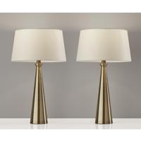 Adesso SL1141-21 Lucy 22 inch 100.00 watt Antique Brass Table Lamps Portable Light, 2 Pack, Simplee Adesso alternative photo thumbnail