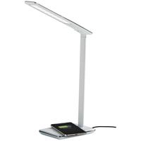 Adesso SL4904-02 Declan 16 inch 12.00 watt Glossy White LED Multi-Function Desk Lamp Portable Light, with AdessoCharge Wireless Charging Pad and USB Port, Simplee Adesso photo thumbnail