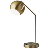 Adesso SL4915-21 Ashbury 16 inch 40.00 watt Antique Brass Desk Lamp Portable Light, Simplee Adesso photo thumbnail