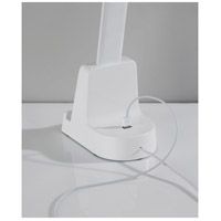 Adesso SL4922-02 Cody 18 inch 10.00 watt Matte White Wireless Charging Desk Lamp Portable Light, with Smart Switch, Simplee Adesso alternative photo thumbnail