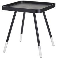 Adesso WK2097-01 Blaine 21 X 19 inch Black with Acrylic Accents End Table photo thumbnail