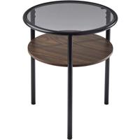 Adesso WK2116-15 Gavin 22 X 18 inch Black and Walnut Accent Table photo thumbnail