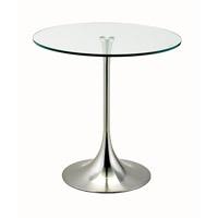 Adesso WK2134-22 Coronet 20 inch Satin Steel Accent Table photo thumbnail