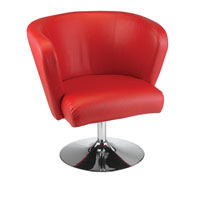 Adesso WK4033-08 Enterprise Red Swivel Chair photo thumbnail