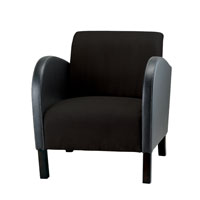 Adesso WK4600-01 Kensington Black Club Chair photo thumbnail