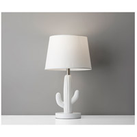 Adesso SL3995-02 Cactus 18 inch 60.00 watt White Table Lamp Portable Light, Simplee Adesso photo thumbnail