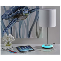 5ft Touch Sensor Switch USB Port Adesso SL4905-02 Simplee Mia Table Lamp with Color Changing RGB Night Light Base ETL Listed White