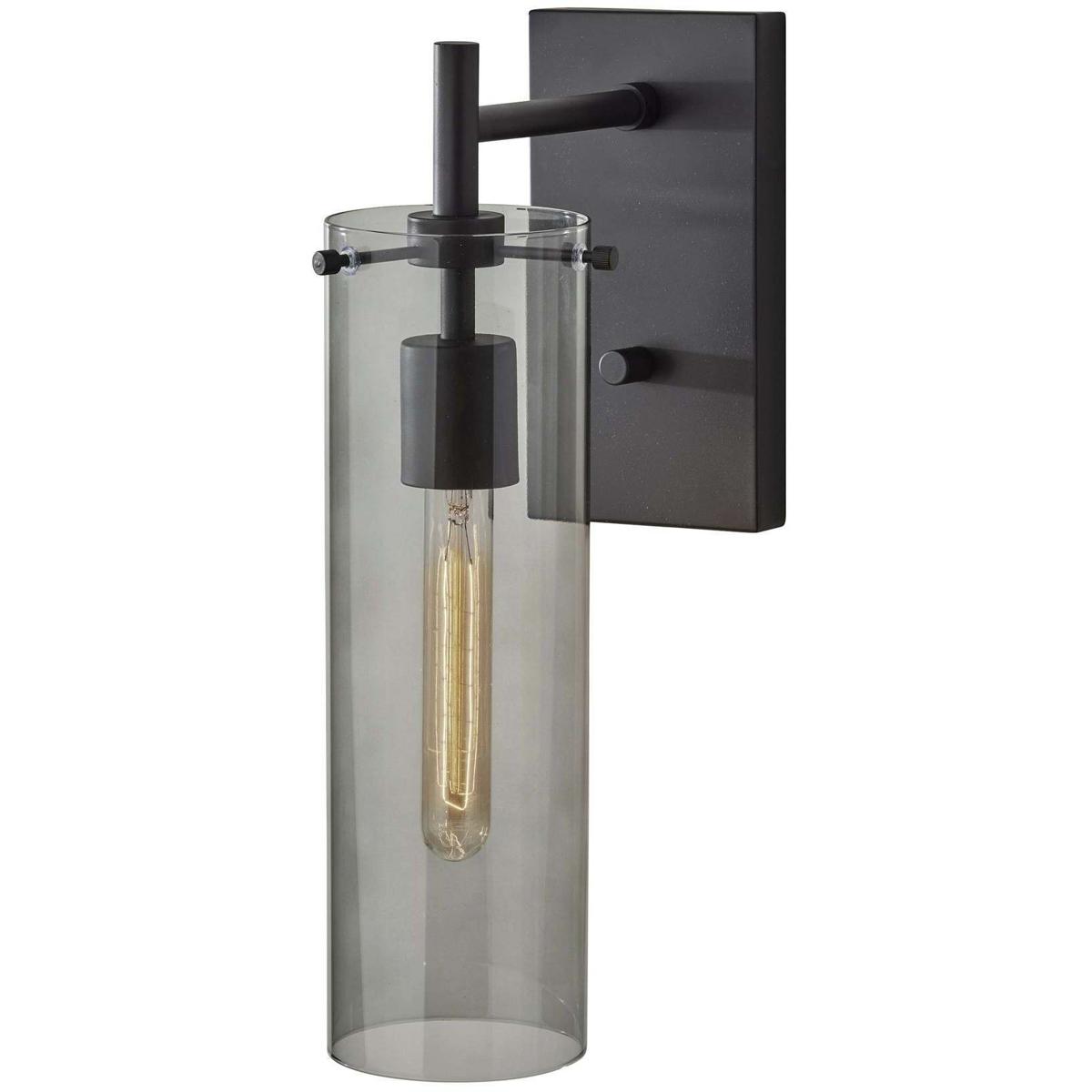 Adesso 3850-01 Dalton Wall Lamp Wall Light in Black