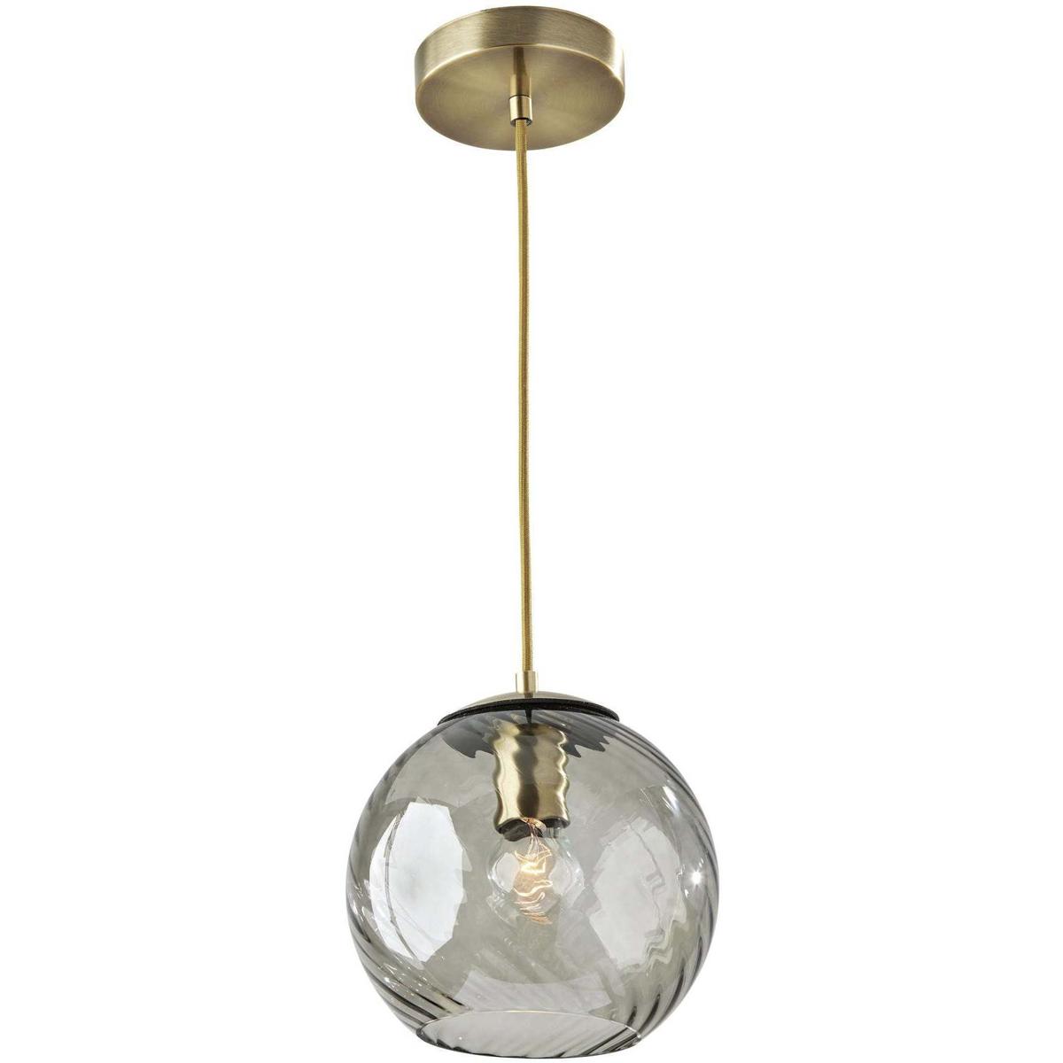 Lighting New York 3926-21 Adesso Camden 9 inch Antique Brass Pendant Ceiling Light 3926-21 - Open Box