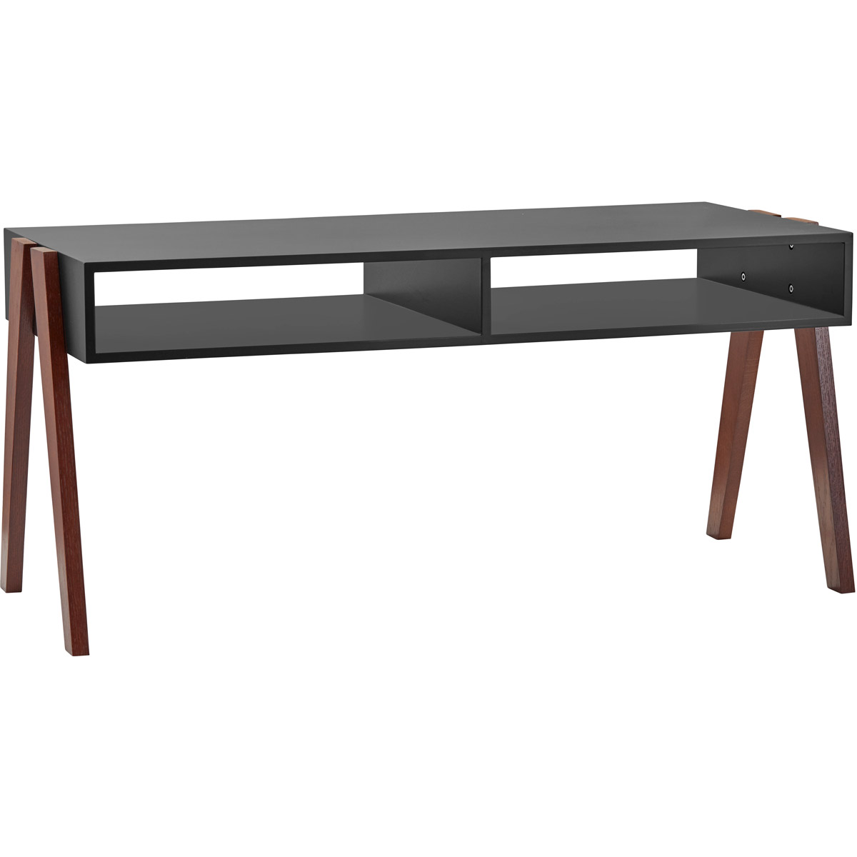 Adesso WK3011-01 Laurel 41 X 19 inch Black and Walnut Oak ...