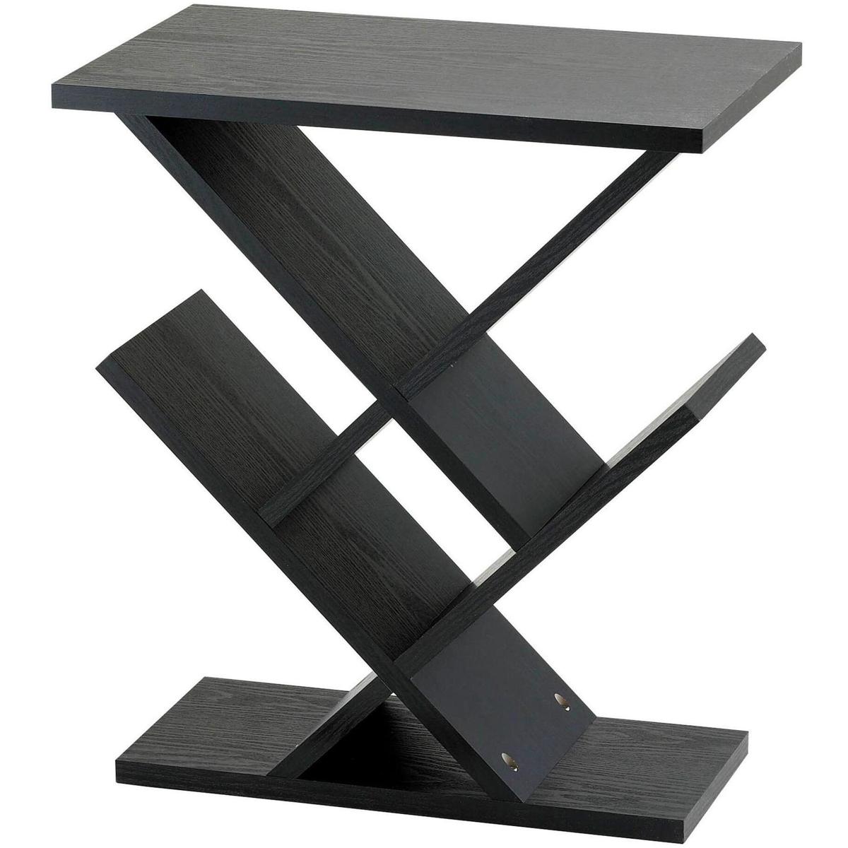Adesso WK4614-01 Zig Zag 12 inch Black Accent Table
