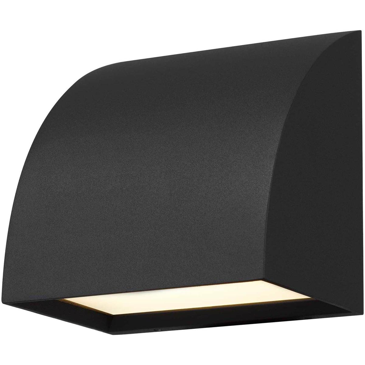 Alteck Lighting AW0029-3CCT-W-BK Slope LED 4.63 inch Sand Black Outdoor Wall Sconce