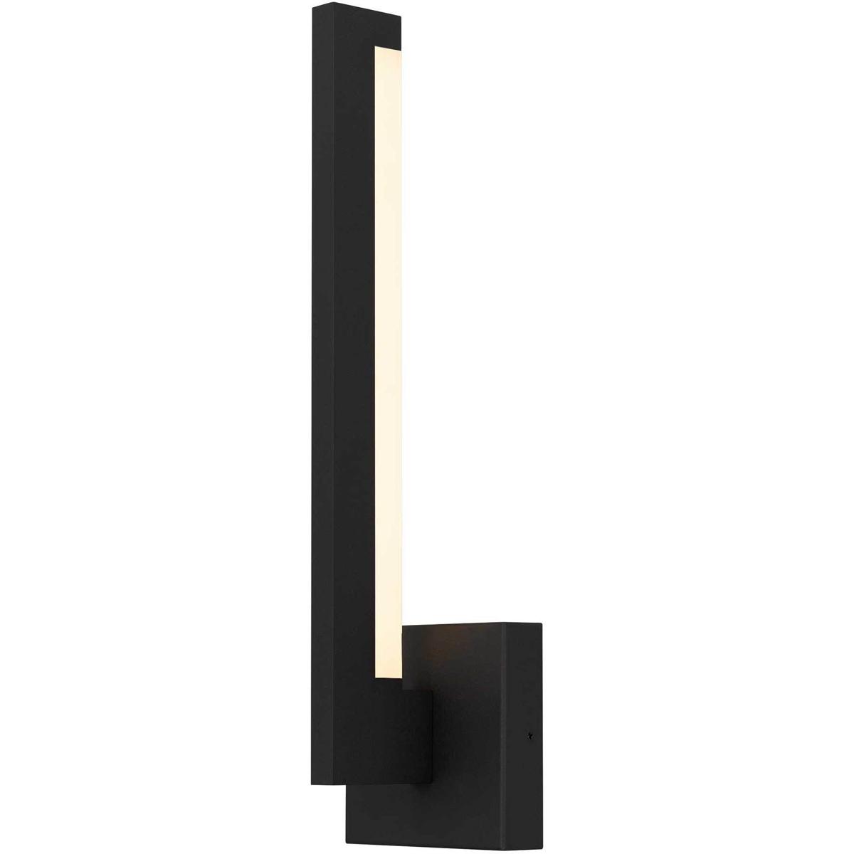 Alteck Lighting AW0040-3CCT-W-BK Lana LED 18 inch Sand Black Outdoor Wall Sconce