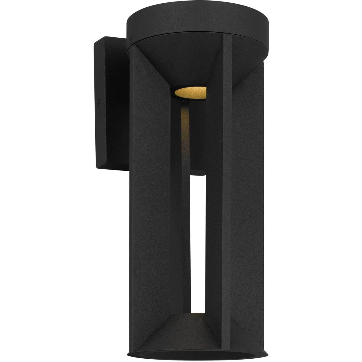 Alteck Lighting AW0145-3CCT-W-BK Aura LED 12.13 inch Sand Black Outdoor Wall Sconce