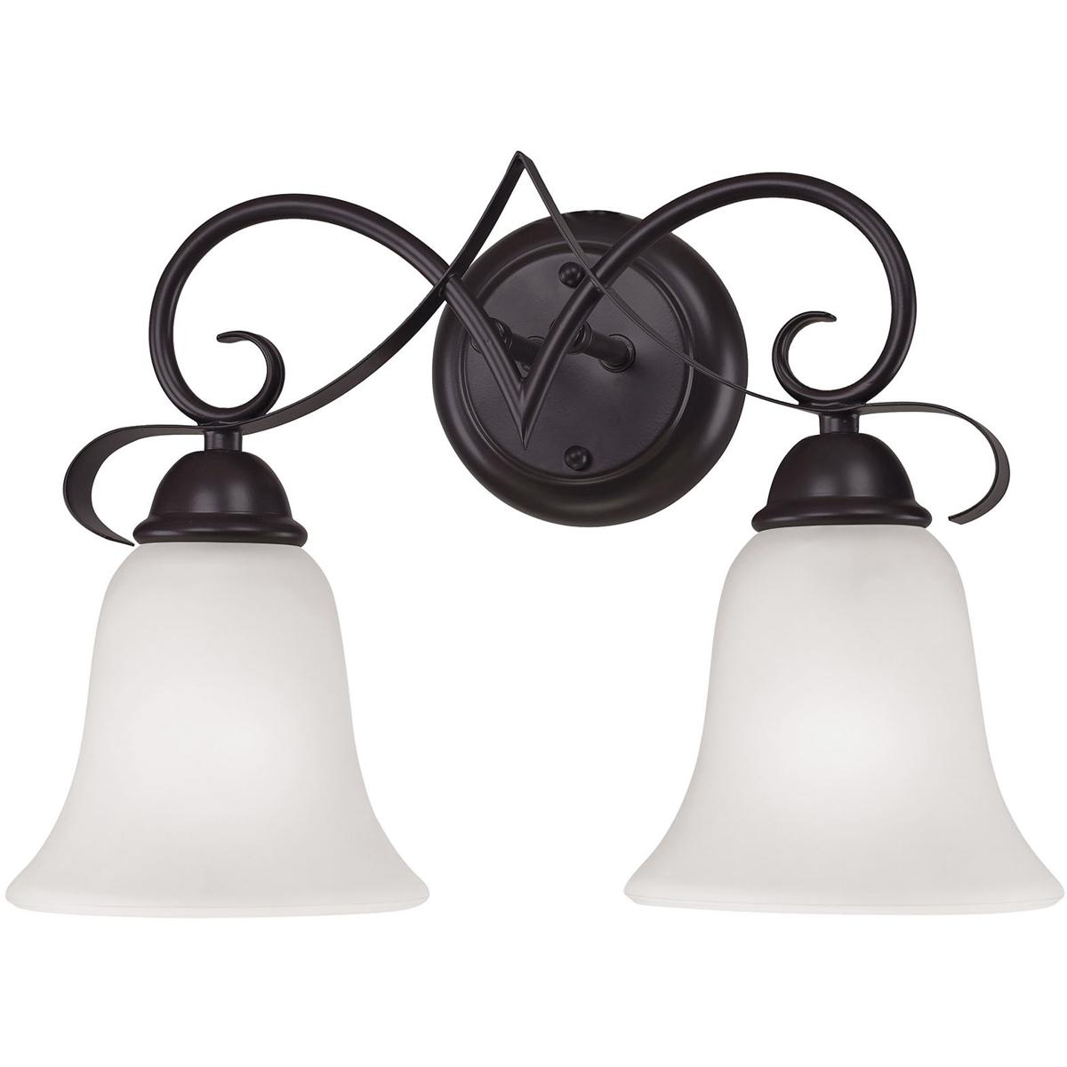 Atlas Lighting & Home 1052BB/10 Brighton 2 Light 15 inch Oil Rubbed Bronze Bath Bar Wall Light