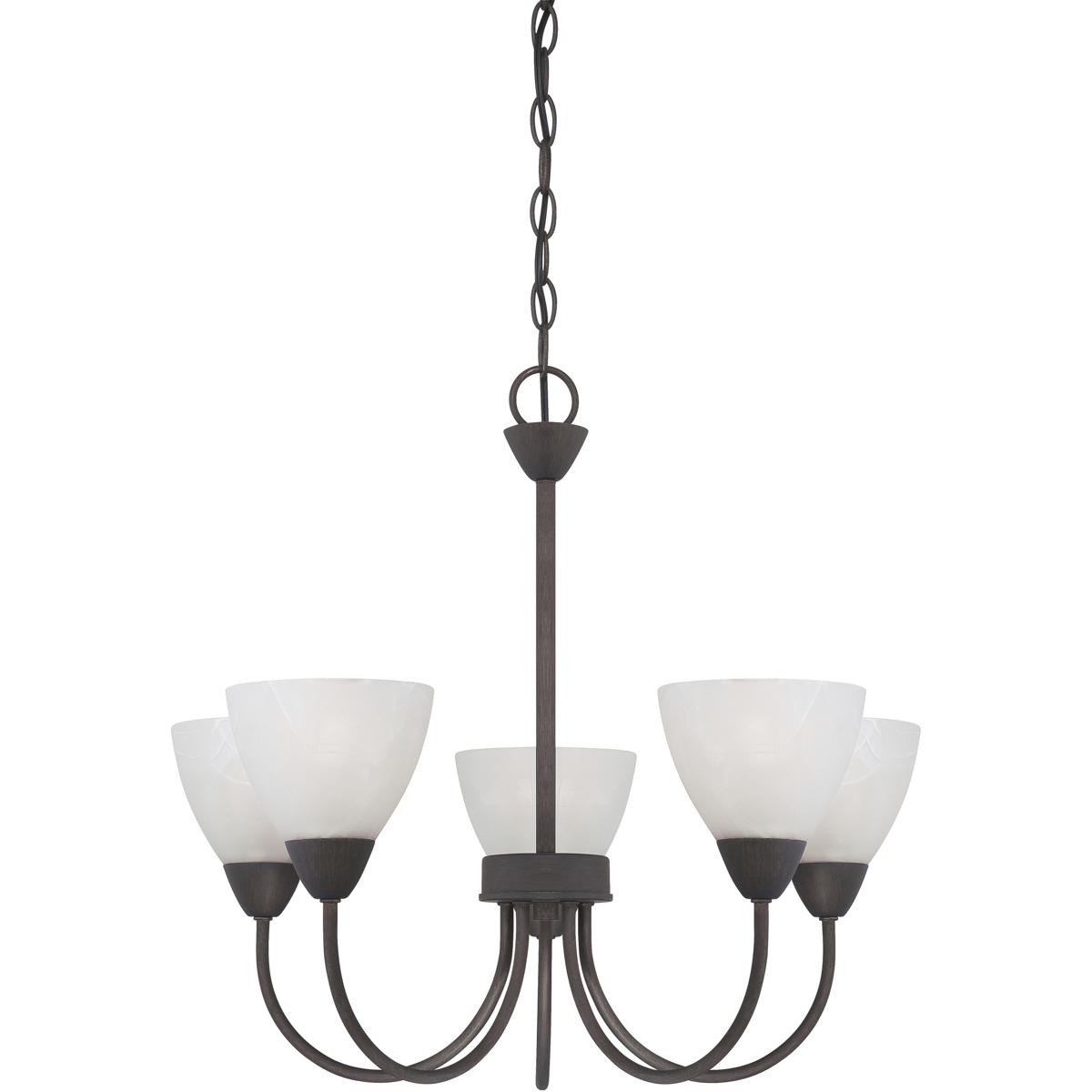 Atlas Lighting & Home 190006763 Tia 5 Light 22.5 inch Painted Bronze Chandelier Ceiling Light