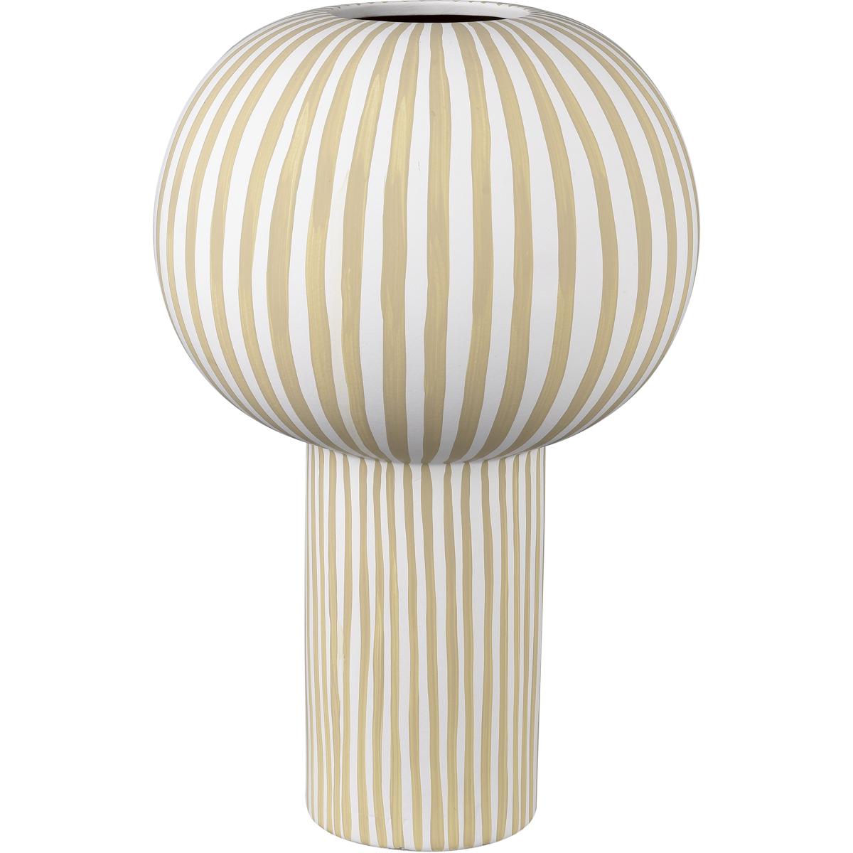 Atlas Lighting & Home AC11375-01 Hawking 16 X 10 inch Vase in White with Beige