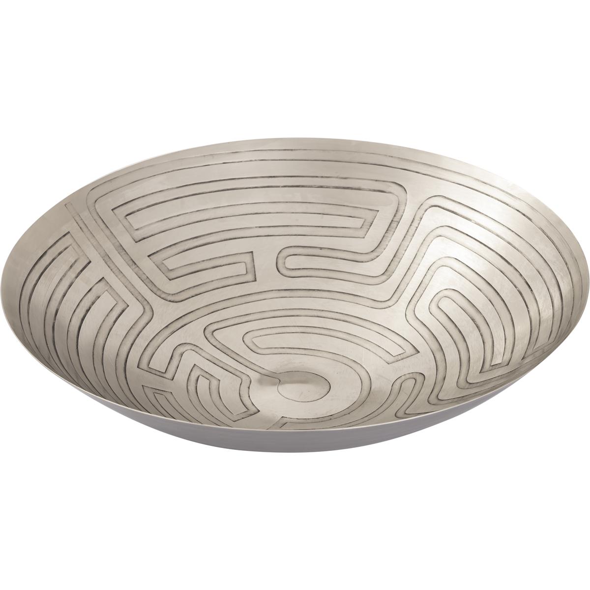 Atlas Lighting & Home AC11470-02 Maze Etched 19 X 5 inch Centerpiece Bowl