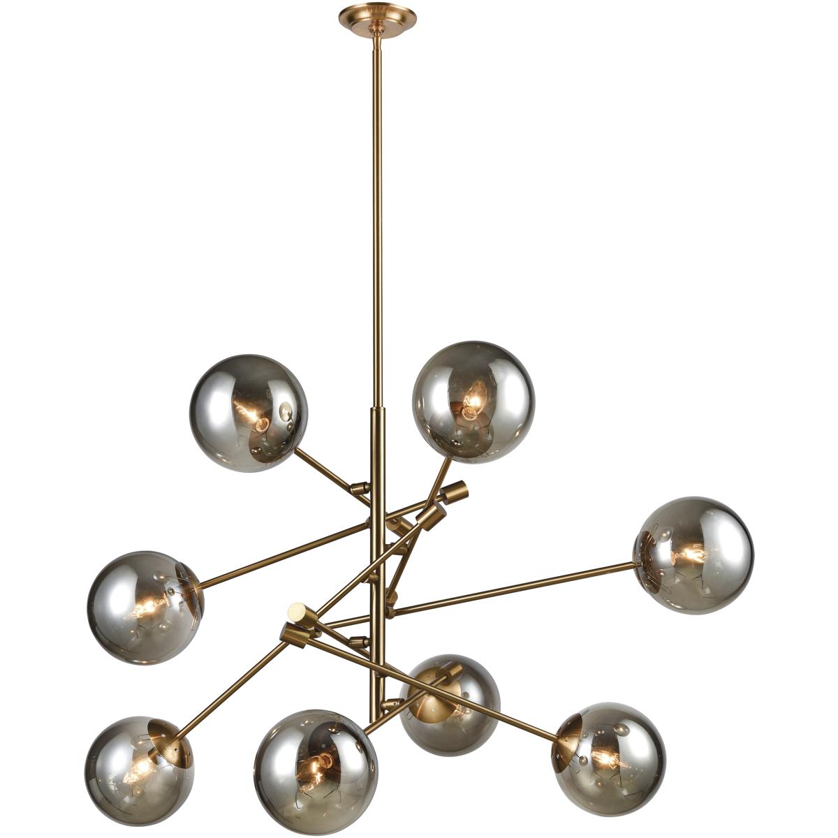 Atlas Lighting & Home CL11052-BS Accelerated Returns 8 Light 34 inch Aged Brass Chandelier Ceiling Light