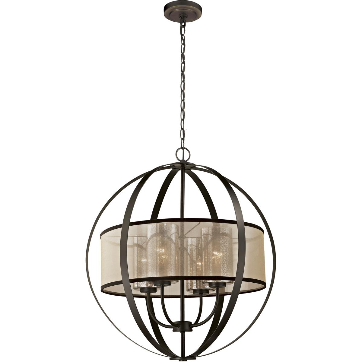 Atlas Lighting & Home CL11153-BZ Diffusion 4 Light 24 inch Oil Rubbed Bronze Chandelier Ceiling Light