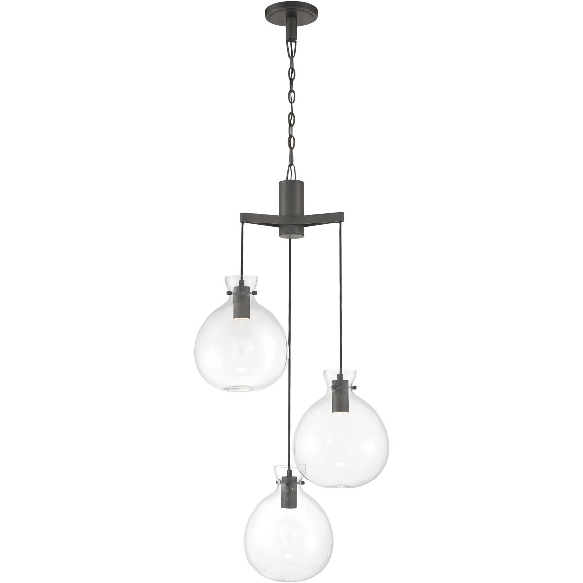 CL11329-BZ 51.25 to 123.25 x 22 x 22 in. Selina Wide Integrated LED Chandelier - Oil Rubbed Bronze