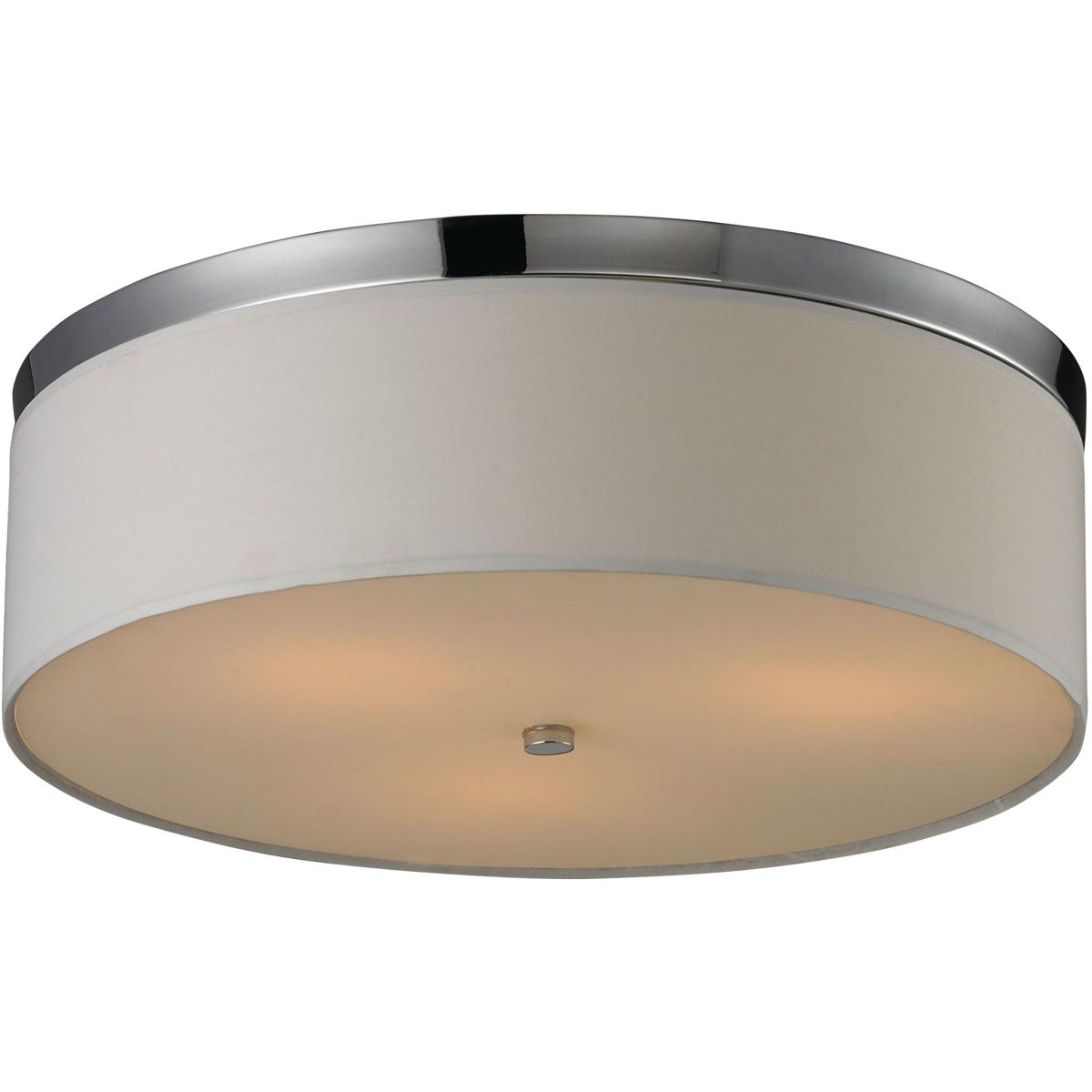 Atlas Lighting & Home CL11416-CH Flushmounts 3 Light 17 inch Polished Chrome Flush Mount Ceiling Light