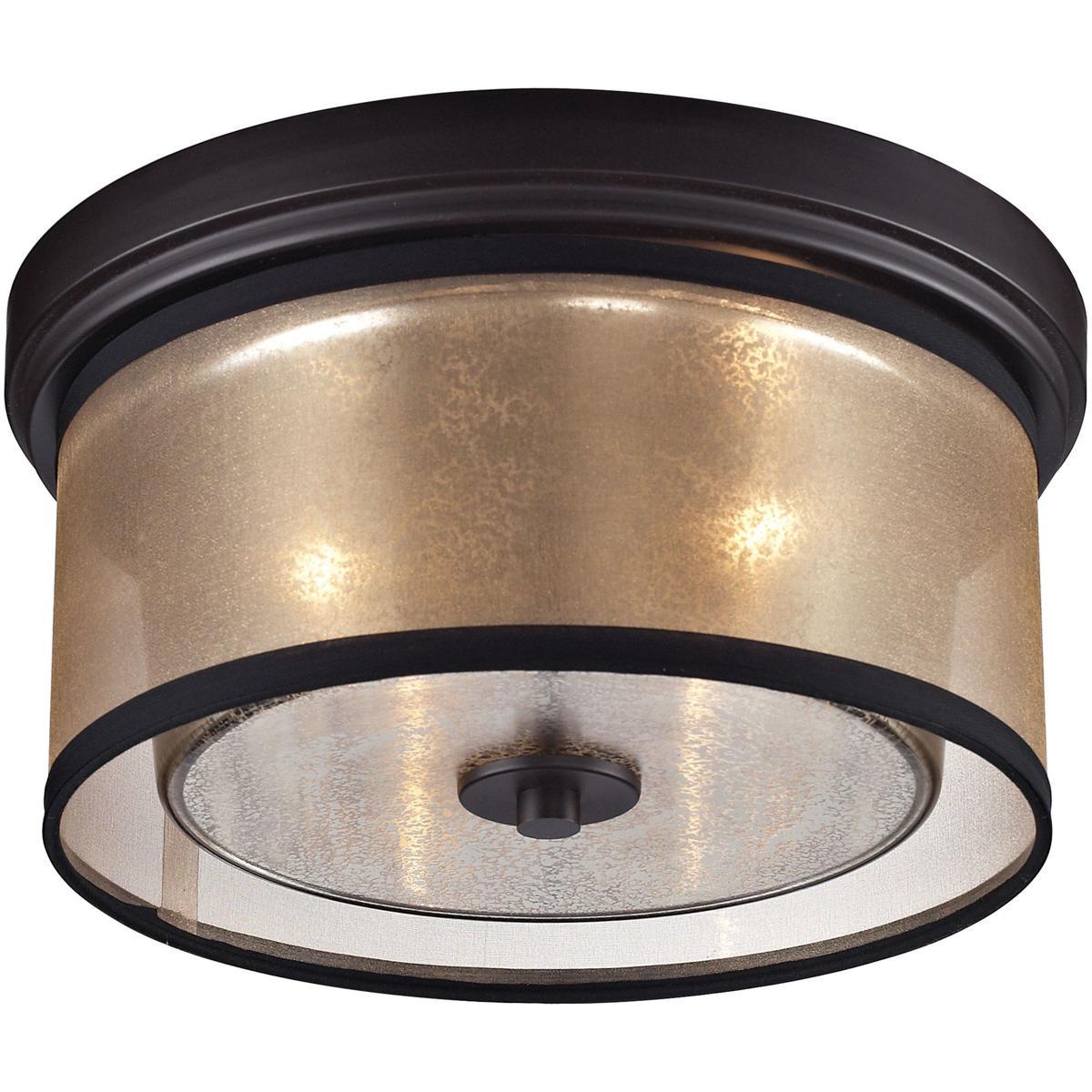 Atlas Lighting & Home CL11440-BZ Diffusion 2 Light 13 inch Oil Rubbed Bronze Flush Mount Ceiling Light