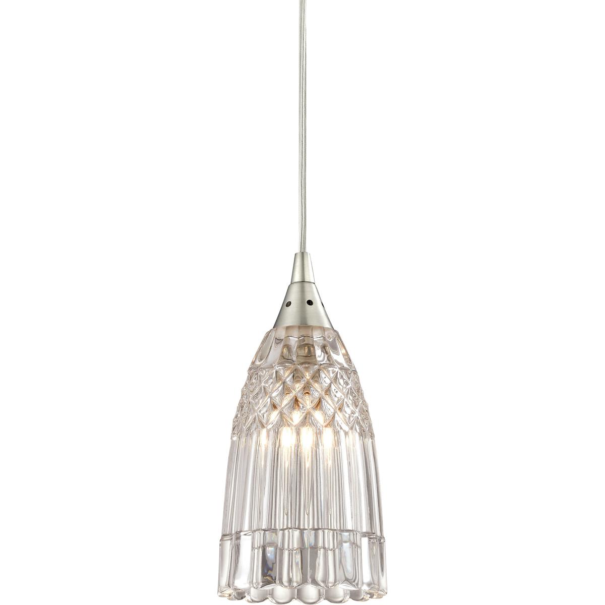 Atlas Lighting & Home CL11617-NK Kersey 1 Light 4 inch Satin Nickel Mini Pendant Ceiling Light