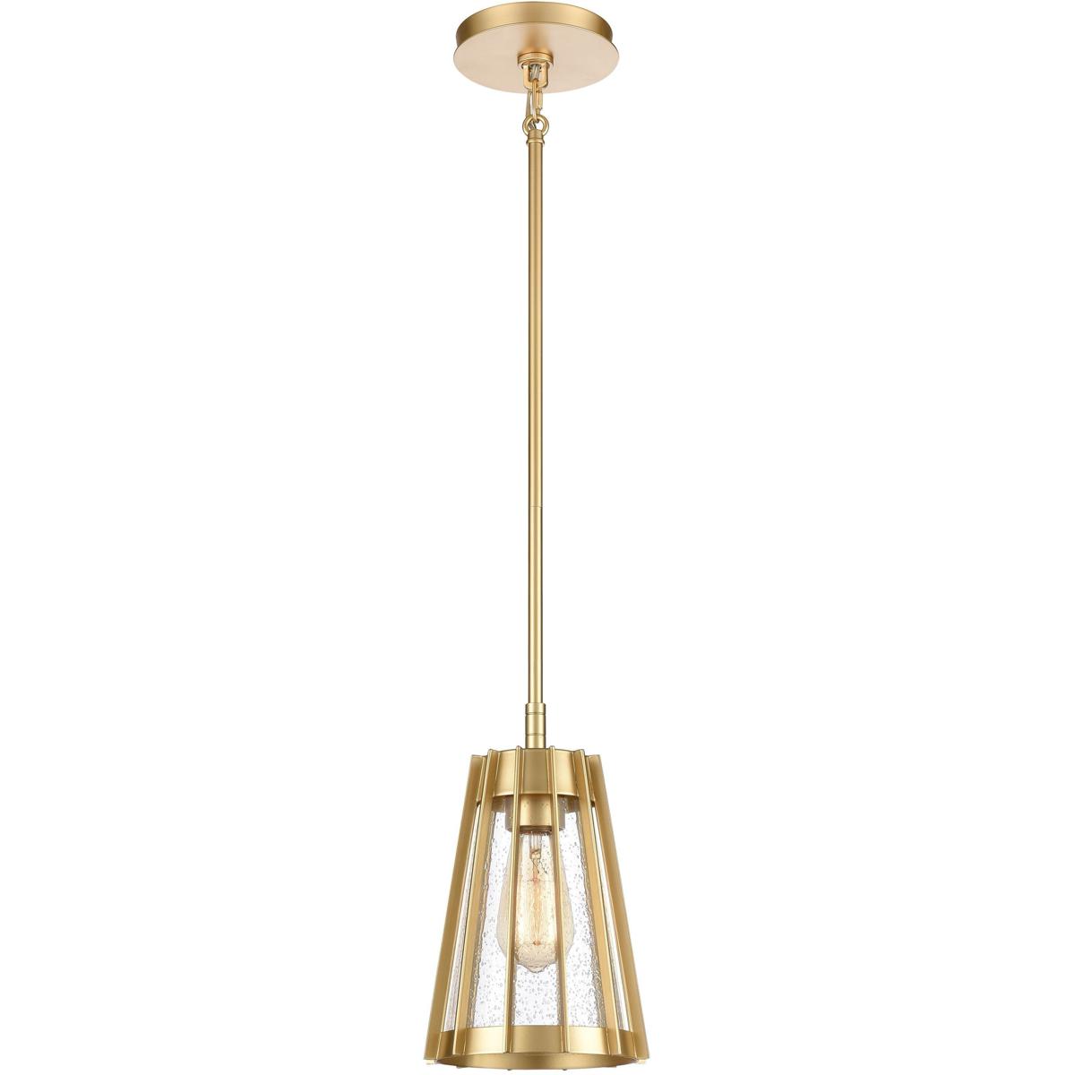 Atlas Lighting & Home CL11656-GD Open Louvers 1 Light 6.75 inch Champagne Gold Mini Pendant Ceiling Light