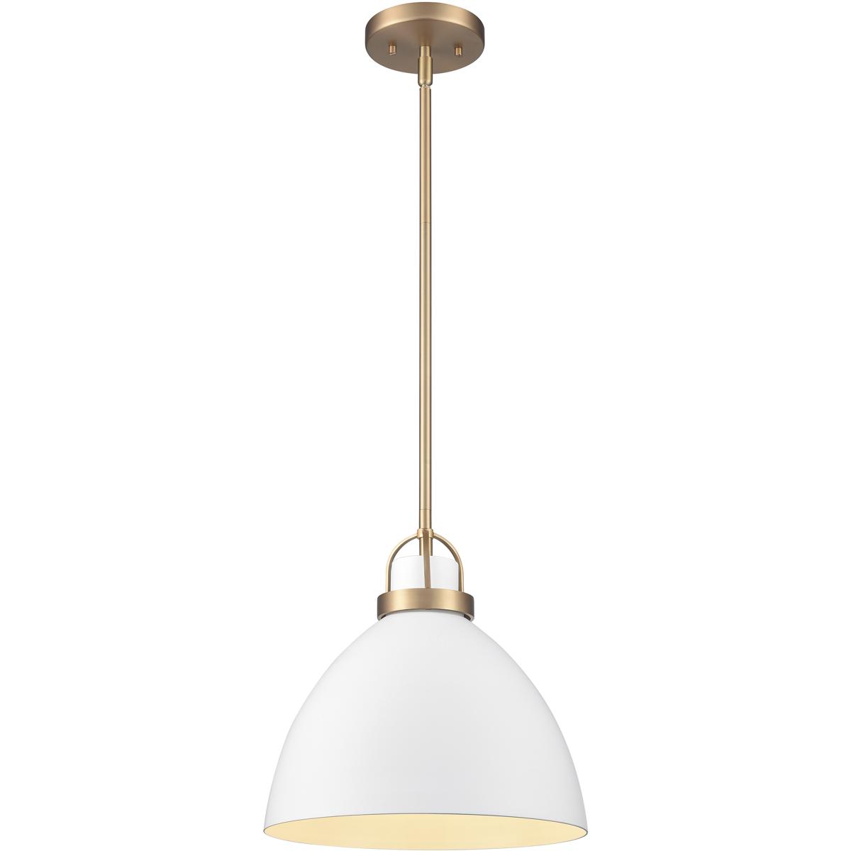 Atlas Lighting & Home CL11828-WH2 Somerville 1 Light 12 inch Matte White Pendant Ceiling Light