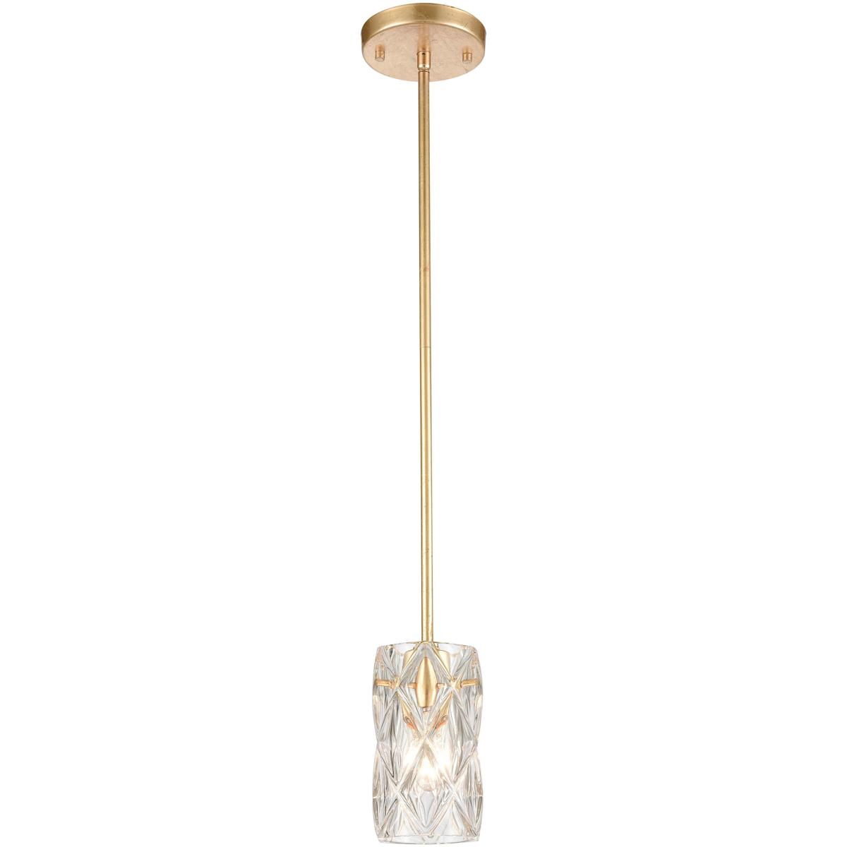 Atlas Lighting & Home CL12305-GD Jenning 1 Light 4 inch Parisian Gold Leaf Mini Pendant Ceiling Light