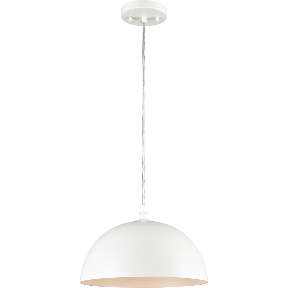 Atlas Lighting & Home CN700154 Chelsea 1 Light 12 inch White Mini Pendant Ceiling Light