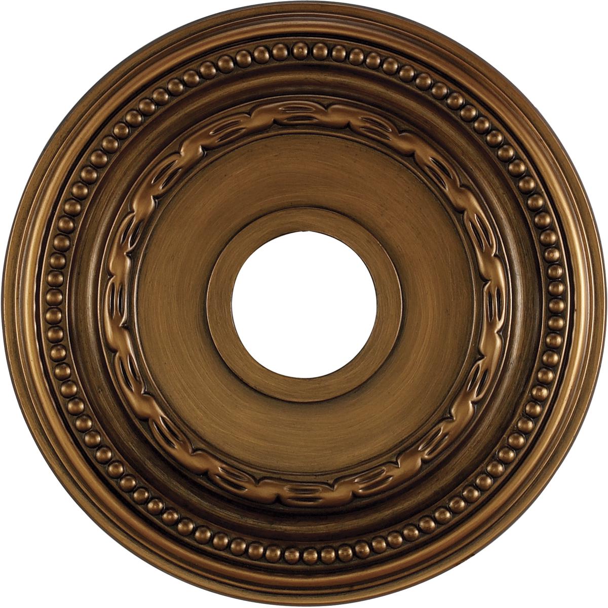 LA11039-BZ 1 x 16 x 16 in. Campione Wide Ceiling Medallion - Antique Bronze