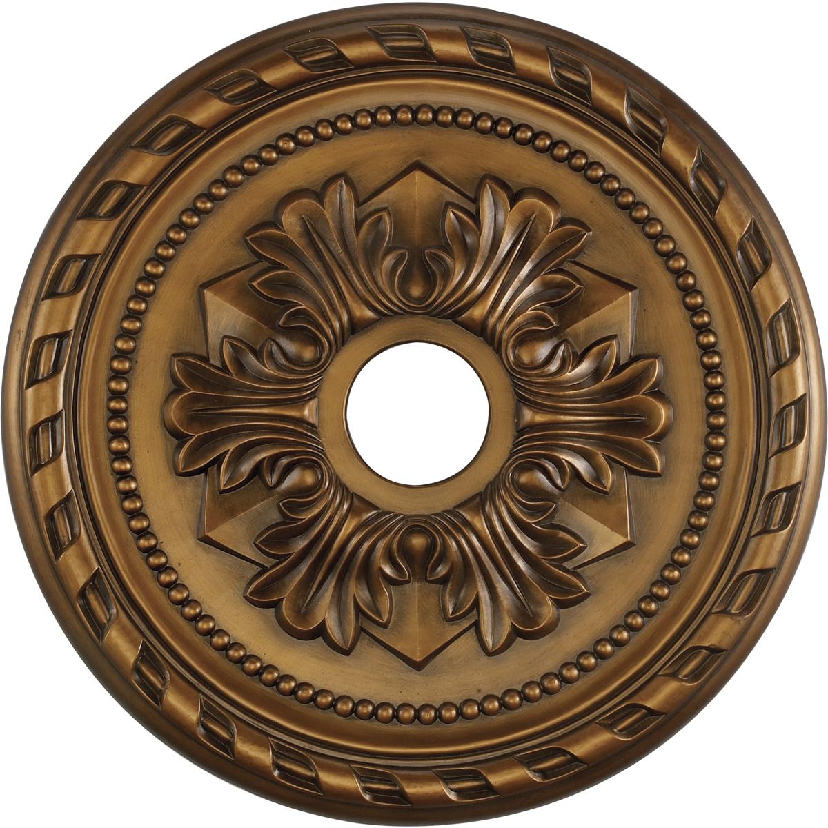 LA11041-BZ 1 x 22 x 22 in. Corinthian Wide Ceiling Medallion - Antique Bronze
