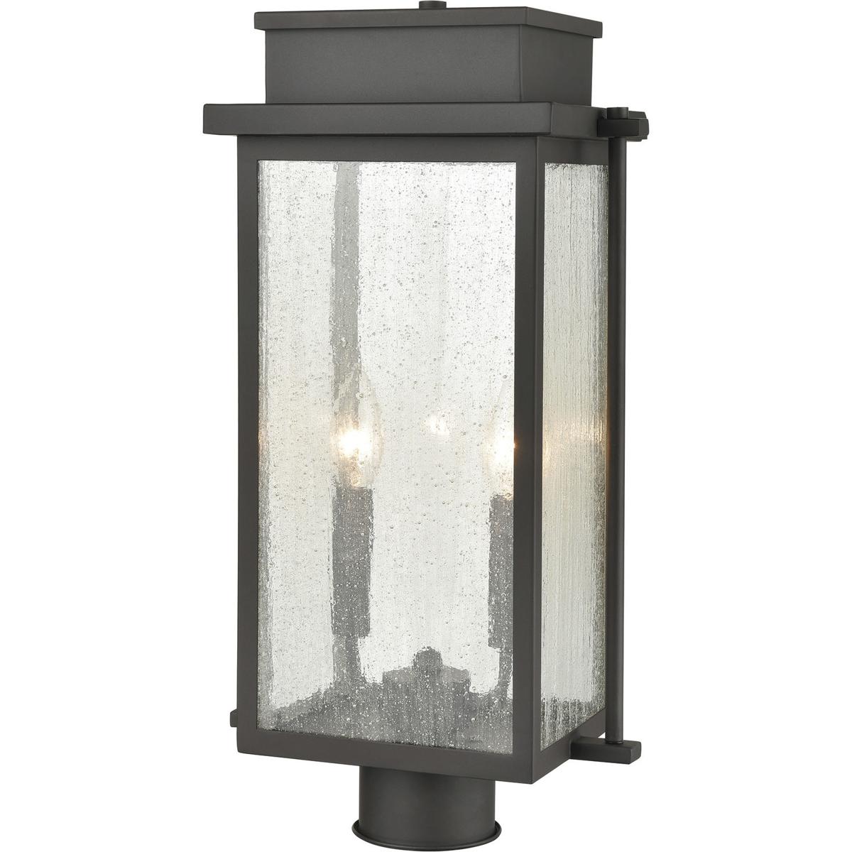Atlas Lighting & Home OL11248-BZ Braddock 2 Light 19 inch Architectural Bronze Outdoor Post Light