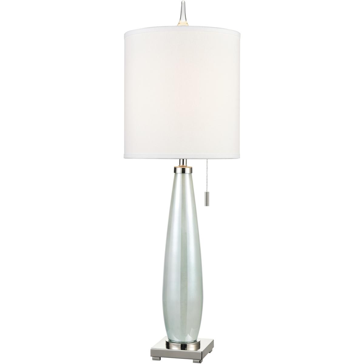 Atlas Lighting & Home PL11046-BL Confection 41 inch 100 watt Seafoam Blue with Polished Nickel Table Lamp Portable Light