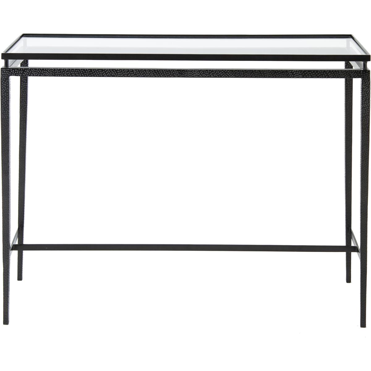 Atlas Lighting & Home TA11034-01 Canyon 42 X 16 inch Black with Clear Console Table