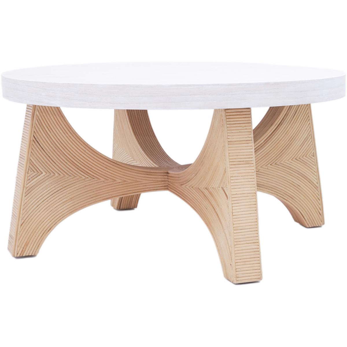 Atlas Lighting  Home TA1117101 Sconset 36 X 36 inch Natural with White Ash Coffee Table