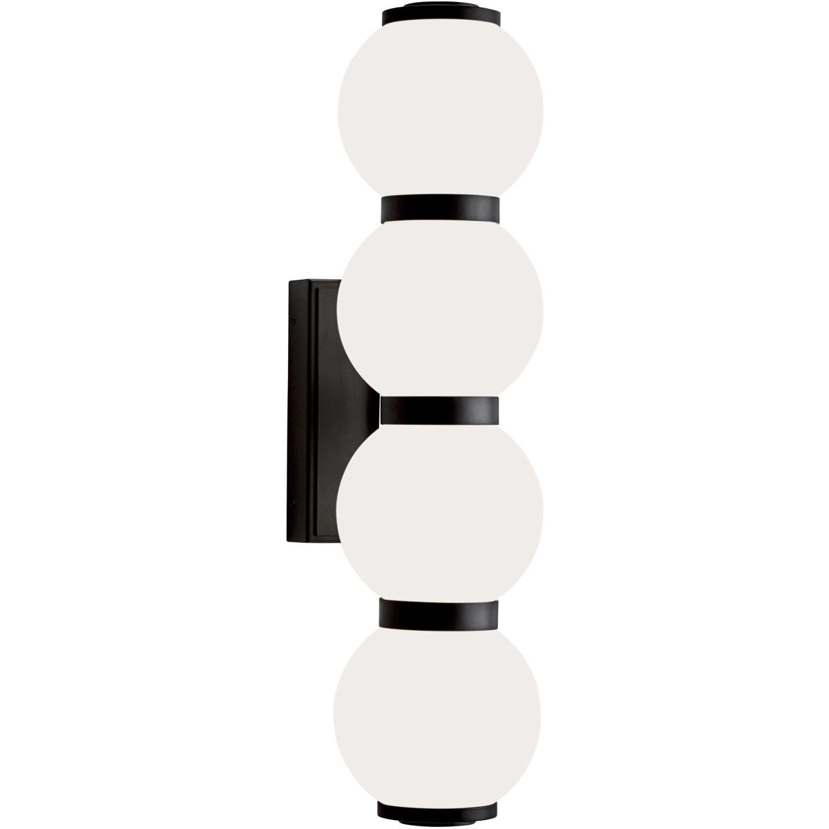 WL11043-BK 5.875 x 23.625 x 5.875 in. Celeste High Integrated LED Sconce - Matte Black