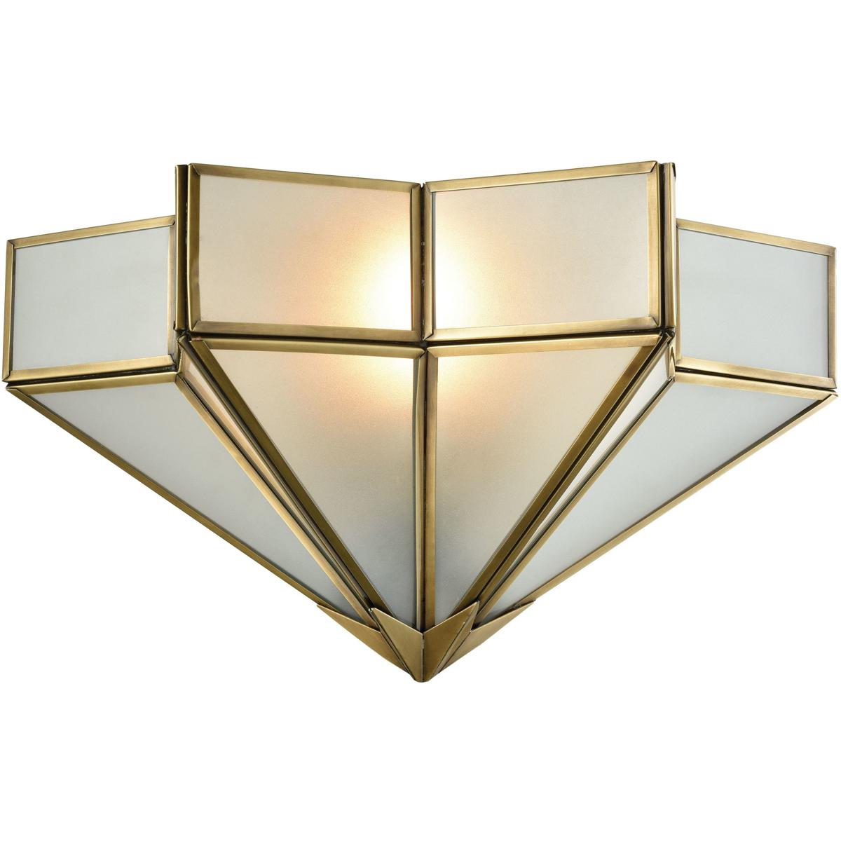 Atlas Lighting & Home WL11060-BS Decostar 1 Light 14 inch Brushed Brass Sconce Wall Light