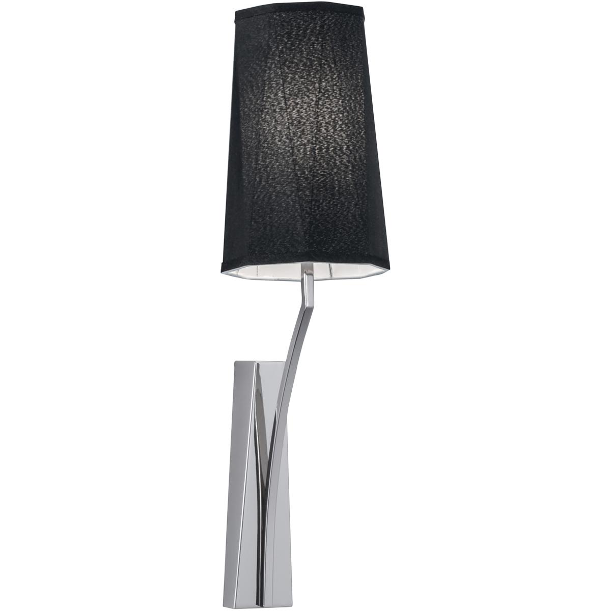 WL11062-NK1 22 x 4.75 x 7.5 in. Diamond High 1-Light Sconce - Polished Nickel