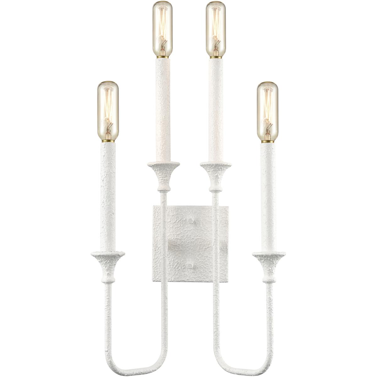 WL11065-WH 33 x 12 x 6 in. Edward High 4-Light Sconce - Matte White