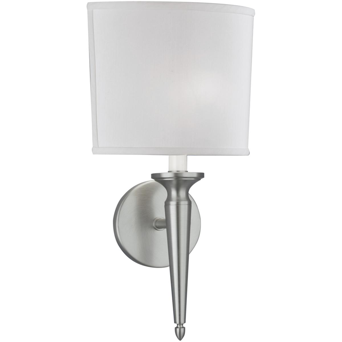 WL11085-NK2 15.25 x 8.75 x 4 in. Georgetown High 1-Light Sconce, Brushed Nickel