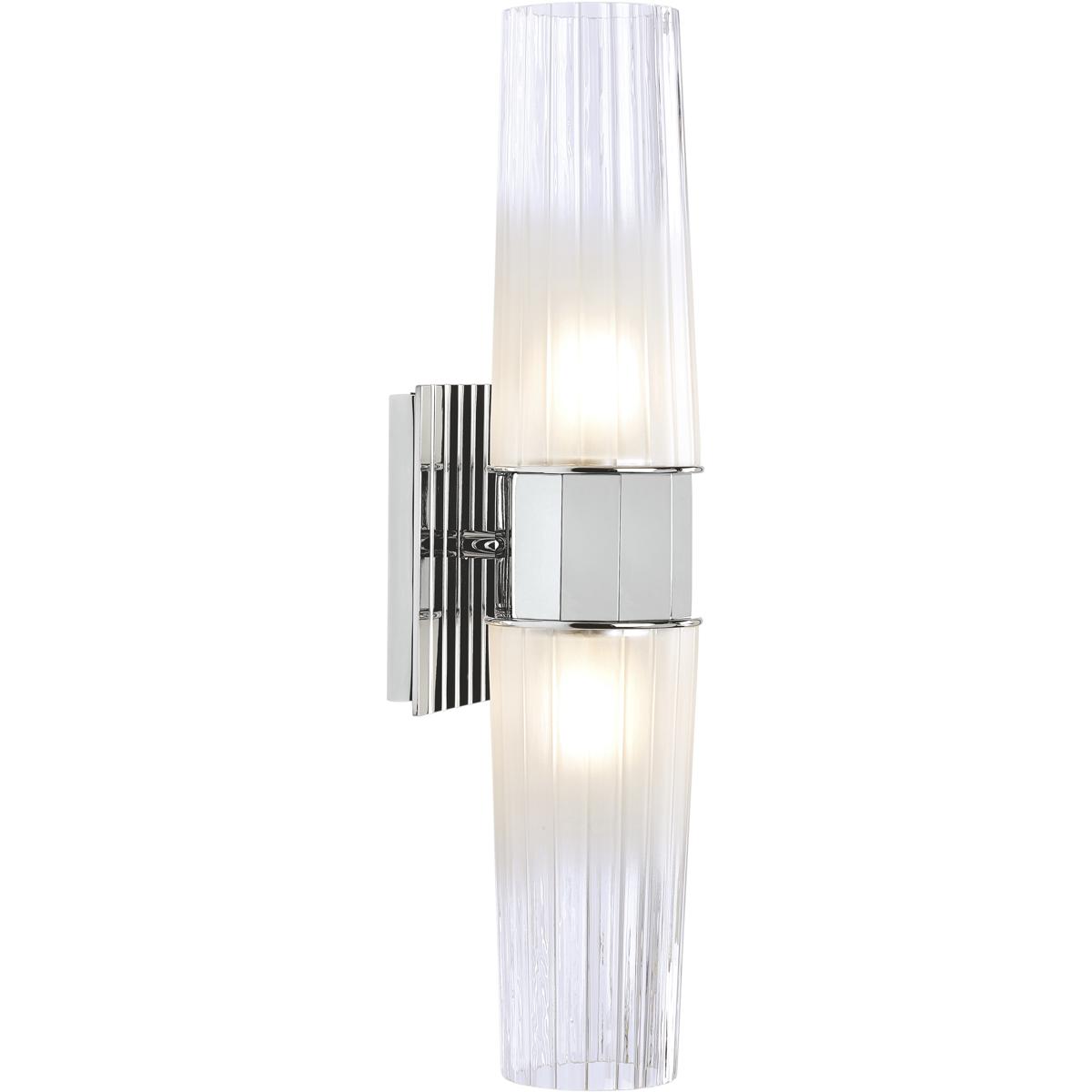 WL11092-CH 18.75 x 5 x 4.25 in. Icycle High 2-Light Sconce - Chrome
