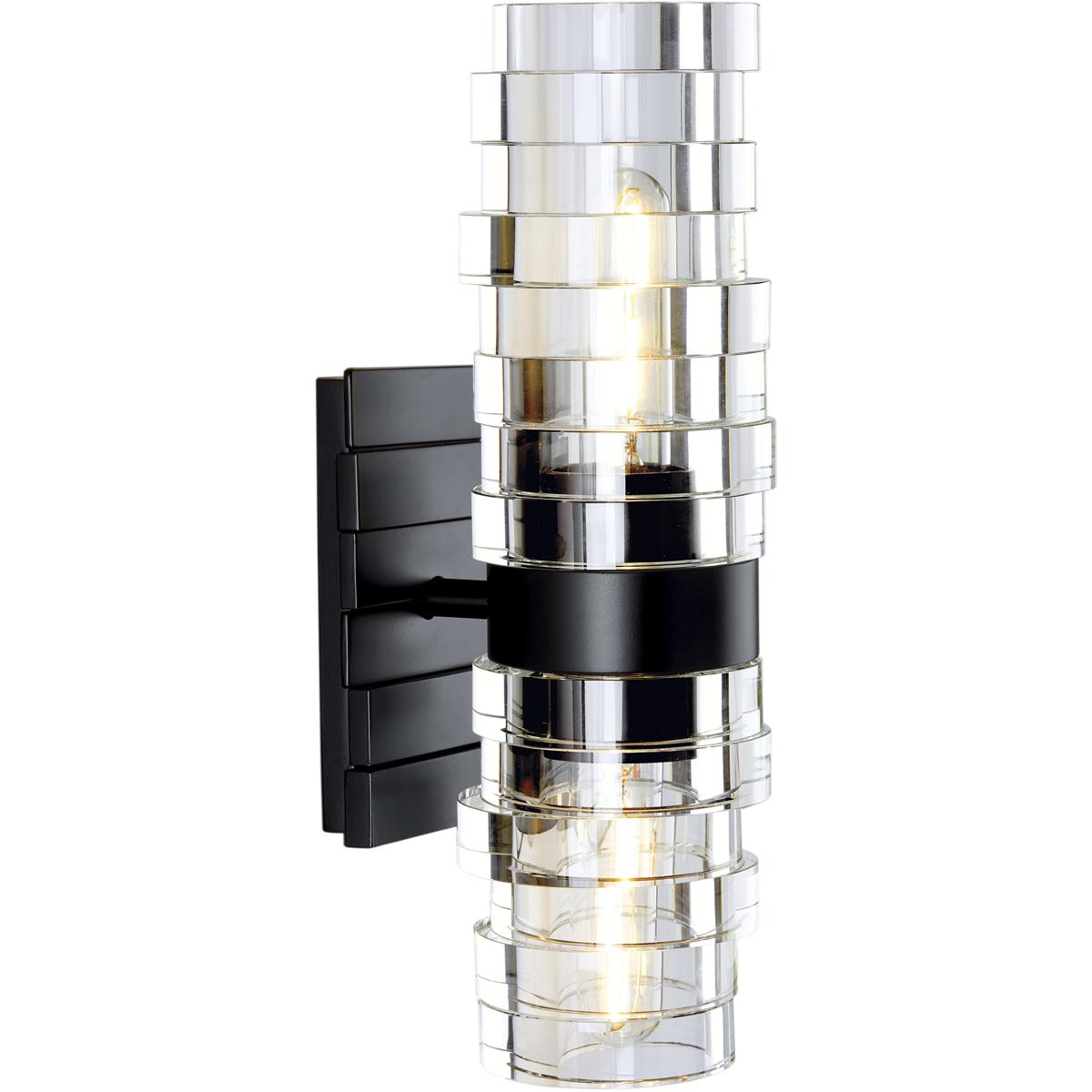 Atlas Lighting & Home WL11118-BK Murano Sconce Wall Light in Matte Black